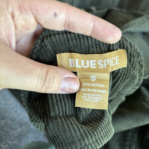 Blue Spice Green Overall Dress‎ Juniors - Size Small - Picture 6 of 6